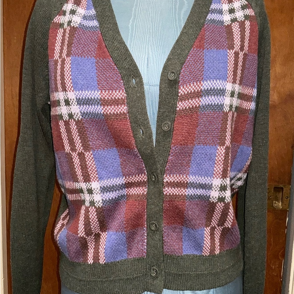 Sundance Plaid Knit Sweater - Picture 5 of 6